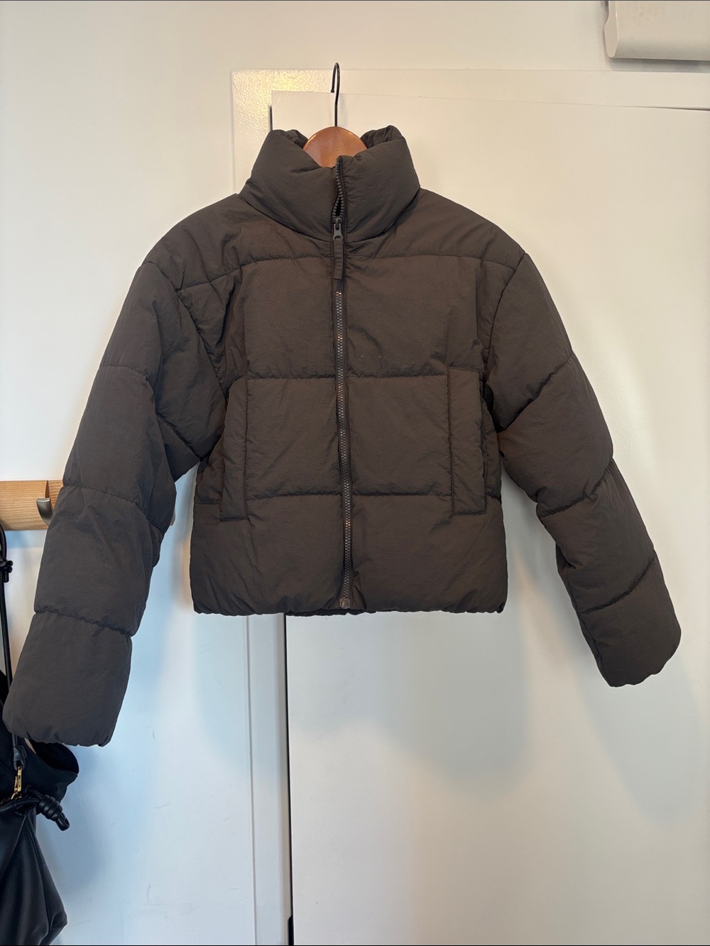 Kids Puffer Jacket - Dark Brown